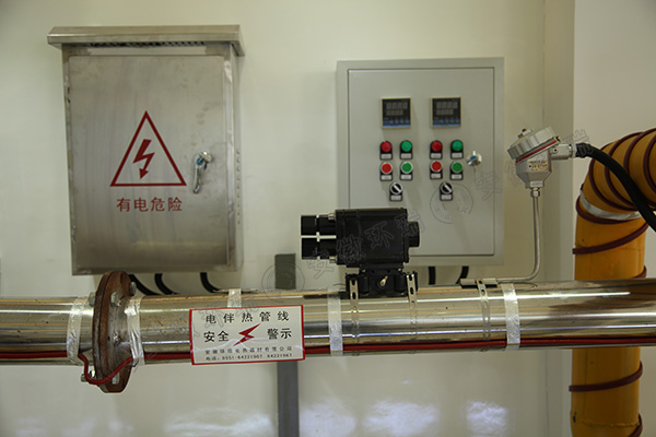 电伴热带安装示意图
