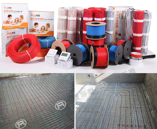 发热电缆电地暖安装图