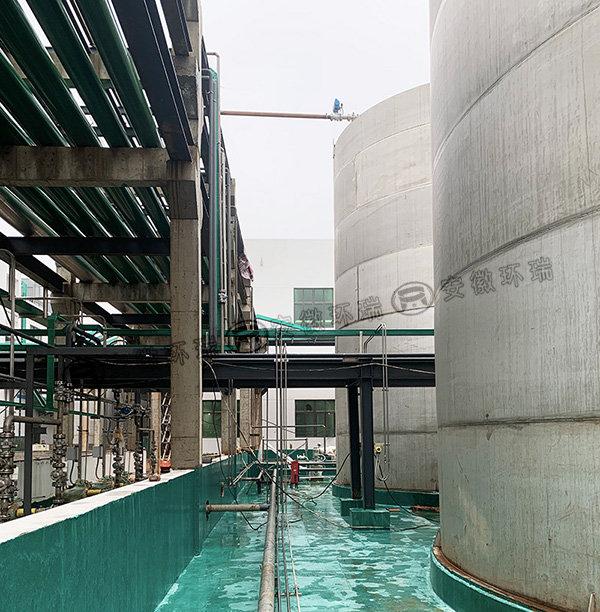 湖南永杉锂业酸碱罐区电伴热1